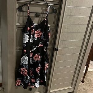 Floral Spaghetti Strap Dress